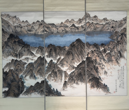 《长白山天池图》