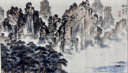 《登峰观江》