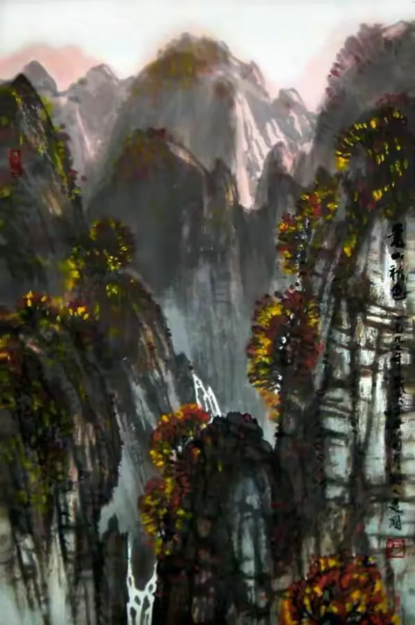 《嵩山秋色》