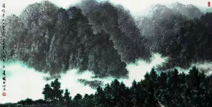 《遥岭千山一望远》