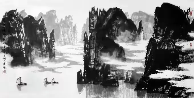 《长江如练布帆轻》
