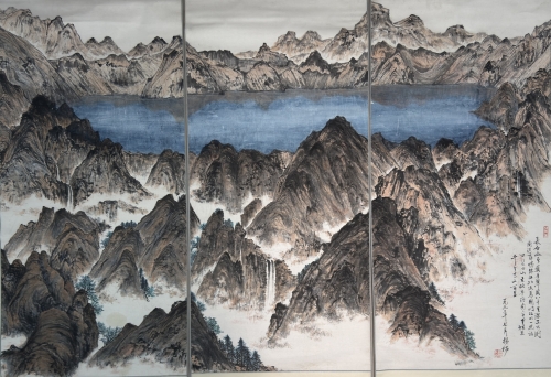 《长白山天池图》