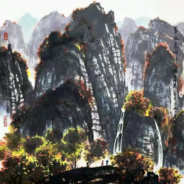 《翠谷泉响惊秋雨》