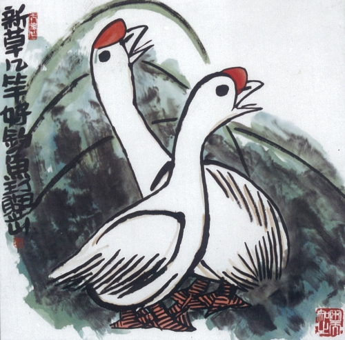 《新草几竿好钩鱼》