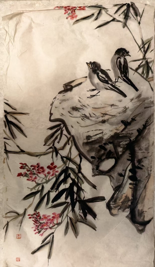 黄遐举国画作品