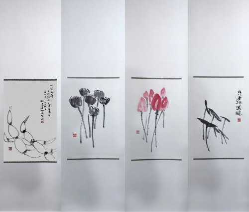 《一生为荷》四联画