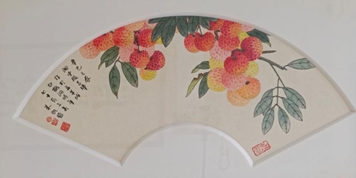 《荔枝扇面》
