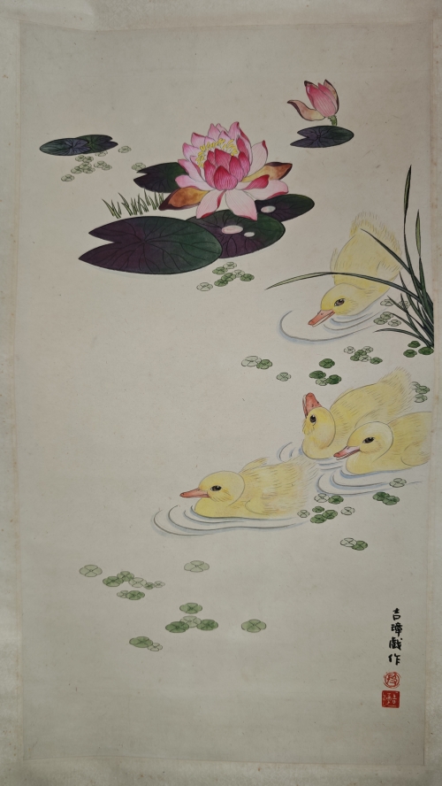 《睡莲小鸭》